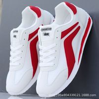 Chaussures de sport plates et légères pour hommes, respirantes, en maille, pour le printemps, l'automne et l'hiver, idéales pour la gym, la course et le tennis, avec semelle rehaussante