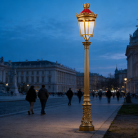 Nouvelle applique murale LED extérieure de luxe Austar Palacio Crown Top en aluminium 5000K lumière du jour, style palais, pour usage urbain et résidentiel