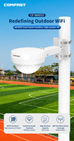 Extensor de Red Inalámbrica WiFi6 para Exteriores, Punto de Acceso de Largo Alcance de 3000 Mbps, Antena WiFi