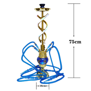 Set de Narguile Árabe, Shisha de Aleación de Aluminio, Narguile de Viaje, Narguile sin Carbón - Product Image 3
