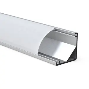 Için iç mekan aydınlatması fabrika üreticisi buzlu kapak ekstrüzyon Led aydınlatma 6030 alüminyum profil//