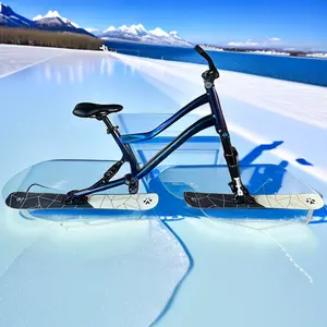 New model of suspension ski snow bike snowscooter with alloy frame