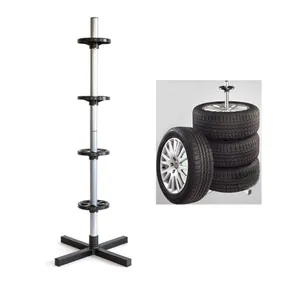 Capacity 100kgs Wheel Tree Vehicle Equipment Garage Rolling Tire Holder Tire Rack Holding