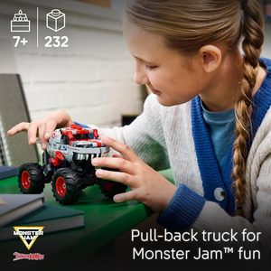Camion Monster Truck à rétrofriction ThunderROARus de Monster <span class=keywords><strong>Jam</strong></span>, jouet de construction pour enfants garçons et filles de 7 ans et plus, idée cadeau créative, modèle - Product Image 2