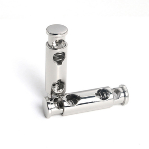 Kim loại có thể điều chỉnh khóa đôi lỗ kim loại dây khóa mùa xuân Fastener stoppers vòng dây dây phụ kiện - Product Image 4