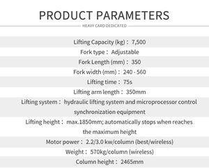 Подъемник для грузовиков OBC Heavy-Duty с трехсекционными поворотными стрелами - Product Image 4