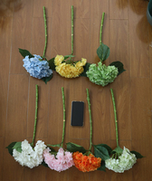 Bouquet de fleurs d'hortensia en latex à toucher réel fait à la main, hortensia artificiel pour la décoration de mariage, décoration de la maison, arrangement floral