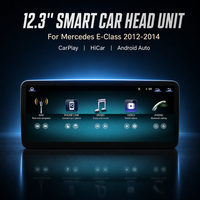 Pour Mercedes-Benz Classe E W212 2012-2014 12.3 NTG4.5/NTG4.7 Android Auto & CarPlay Garantie 1 an GPS Émetteur FM Lecteur CD