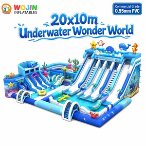 Magnifique toboggan aquatique durable pour enfants, château gonflable avec toboggan, parc d'attractions, prix d'usine - Product Image 2