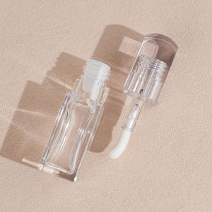 علامة خاصة فرشاة بيضاء كبيرة ملمع شفاه أنبوب تعبئة بالجملة 7 فارغ شفاف سمنة الشفاه - Product Image 1