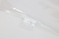 Pochette zippée en PVC transparent de haute qualité avec trou de suspension, sac d'emballage en plastique transparent pour chaussettes, sous-vêtements, cosmétiques, cadeaux