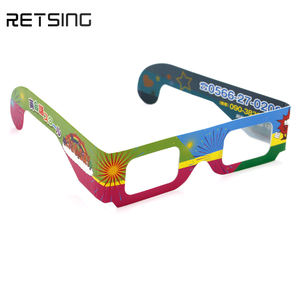 Hete Verkoop <span class=keywords><strong>3d</strong></span> Vuurwerk Diffractieglazen, Op Maat Gemaakte Opvouwbare Kartonnen Papierframes Unieke Feestartikelen Voor Kinderen - Product Image 4