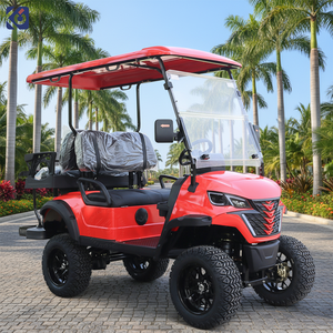 Carrito <span class=keywords><strong>de</strong></span> Golf Eléctrico <span class=keywords><strong>de</strong></span> 4 Plazas con Batería <span class=keywords><strong>de</strong></span> Litio <span class=keywords><strong>de</strong></span> 72V, Homologado para Circular por la Calle, Diseño Elevado para Complejos Turísticos - Product Image 1
