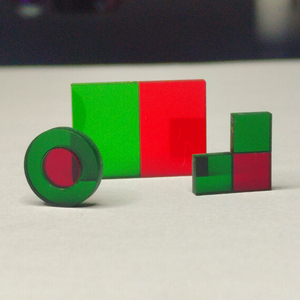 Kính cường lực quang học sẵn sàng màu đỏ + Bộ lọc lưỡng sắc xanh - Product Image 2