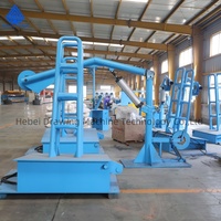 Machine à dérouler hydraulique à retournement automatique avec système pneumatique pour le décapage des fils métalliques en acier en ligne droite