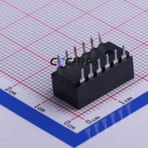 KSP-06H DIP Switch Through hole Component (THT) Switch ( Type: Piano Key )( Number of Switch Sections: 6 )( Pin Style: PC Pin ) - Product Image 2