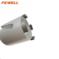Foret à noyau segmenté diamant 82*24*3.5*10*4*92 * M16 soudé au laser avec fente latérale pour couper le béton