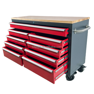 Armoire d'atelier professionnelle de 46 pouces avec roulettes robustes et 9 tiroirs, fabrication chinoise, OEM pour la vente en gros - Product Image 5