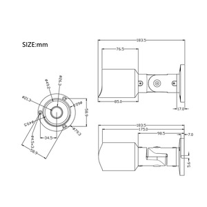 Caméra de sécurité extérieure CCTV PoE 5MP avec objectif fixe 2,8 mm, grand angle, détection IA, vision nocturne infrarouge, SDK OEM d'usine - Product Image 4