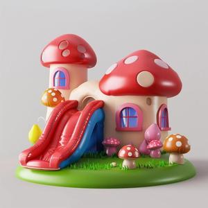 Struttura Gonfiabile a Tema Artistico Pop con Scivolo, Attrezzatura per Divertimento all'Aperto di Grado Commerciale - Product Image 5