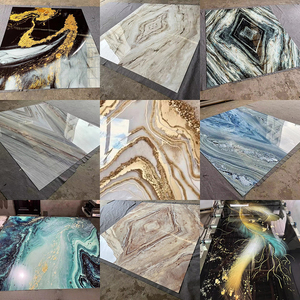 Nouveau design, panneau mural en feuille de marbre composite plastique ignifuge brillant, <span class=keywords><strong>prix</strong></span> de gros, décoration - Product Image 2