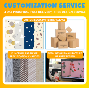 2023 nuevo diseñador lindo hueso pata impresión suave antideslizante impermeable inferior perro gato sofá cama camas para mascotas - Product Image 6