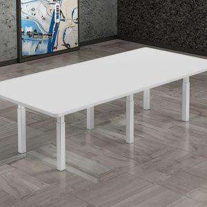 โต๊ะประชุมไฟฟ้าปรับขยายได้ติดตั้งง่ายในสำนักงานพร้อมการจับคู่สองชุด - Product Image 5