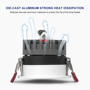 Tường máy giặt Dimmable sâu downlights dẫn ánh sáng Trần <span class=keywords><strong>LED</strong></span> COB IP65 Vàng Downlight Spotlight 230V - Product Image 6