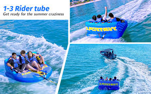 Customized inflatable nylon cloth cover for towable on water <b>sofa</b> for water skiing <b>air</b> cushion for inflatable towing on the sea - Product Image 3