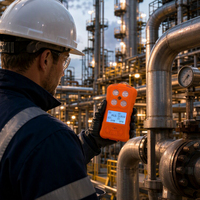 Detector de Gas Portátil 4 en 1 Versátil con Certificación IECEx y ATEX para CO/O2/H2S/EX, Detección de Alta Precisión