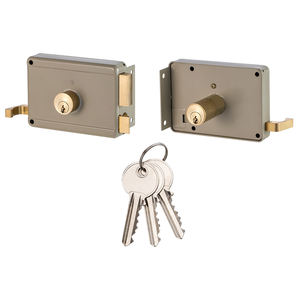 <span class=keywords><strong>Serrure</strong></span> de porte cylindrique fixe, cylindre de <span class=keywords><strong>serrure</strong></span> de porte, multi-<span class=keywords><strong>points</strong></span>, <span class=keywords><strong>serrure</strong></span> de porte à jante africaine avec loquet en laiton - Product Image 4