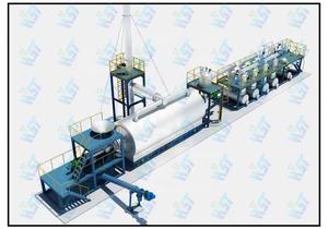 L'usine de pyrolyse continue avancée de 50 tonnes de Chine convertit le plastique en composants essentiels de carburant Boîte de vitesses de pompe à moteur - Product Image 4