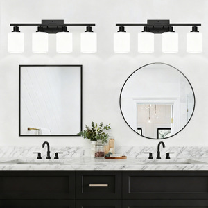 Minimalist Iron <b>Led</b> <b>Mirror</b> Lamp 4 Heads Surface Mounted Bathroom <b>Vanity</b> Lighting - Product Image 1