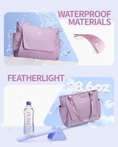 <span class=keywords><strong>Sac</strong></span> de transport pliable pour tapis de yoga Sportsnew en polyester imperméable avec poche humide et fermeture auto-agrippante pour accès rapide pour femmes et hommes - Product Image 4