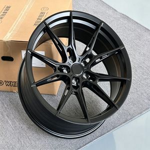 Rines Forjados Estilo R2 <span class=keywords><strong>de</strong></span> 18, 19, 20 y 21 Pulgadas, 5x1143, 5x112, 5x120, Negro Mate, Cóncavos, 5 Radios, para Tesla Model 3, Model Y Performance - Product Image 1