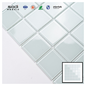 Mosaicos de Vidrio Verde para Baño, Azulejo de Mosaico de Vidrio para Diy, Ducha de Baño, Redecoración, Casa, Spa, Piscinas, Mosaique - Product Image 6