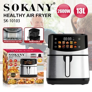 Freidora de Aire Digital de Acero Inoxidable Sokany de 13L para Uso Doméstico, Freidora sin Aceite, Freidora de Aire Inteligente de 14.5 Litros con Pantalla LCD a Color - Product Image 3