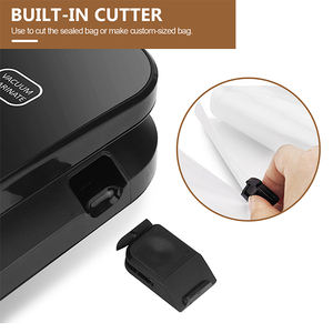 Système de scellage <span class=keywords><strong>sous</strong></span> <span class=keywords><strong>vide</strong></span> automatique 80 kPa, <span class=keywords><strong>machine</strong></span> de mise <span class=keywords><strong>sous</strong></span> <span class=keywords><strong>vide</strong></span> alimentaire électrique avec commandes tactiles LED pour aliments secs et humides - Product Image 4