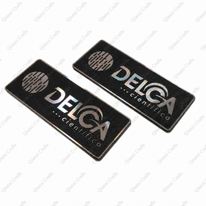 Aluminium <strong>Die</strong> Cast Nameplate Badge 3D <strong>Metal</strong> Emblem Embossed logo Sign Name Plates - Product Image 2