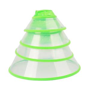 Collar de perro personalizado ajustable transparente Collar de tocado de lujo para mascotas Elizabeth Circle - Product Image 4