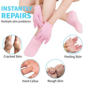 सौंदर्य स्वस्थ महिला पैर स्पा पेडीक्योर जेल सिलिकॉन सॉक मॉइश्चराइजिंग दस्ताने - Product Image 6