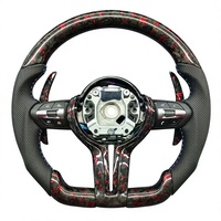 Volant en cuir perforé en fibre de carbone mate pour BM/W F20 F22 F25 F26 F32 F36 X1 X3 X5 M2 M3 M4 M5, ajustement personnalisé
