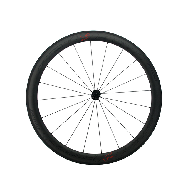 RedLand Pro50 700C Clincher Carbon Mountain Bike Wheelset 50mm Ultra Light 11-Speed Quenched Steel Spokes
