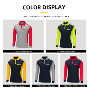 High Quality Breathable Long Sleeve <strong>Work</strong> Polo Shirts CVC <strong>Hi</strong> <strong>Vis</strong> Workwear Shirt Pants <strong>Trousers</strong> - Product Image 2