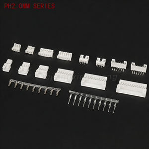 สายไฟปลายต่อแบบสองด้าน/ปลายเดียว PH 2.0 มม., สายเชื่อมต่อขั้วต่อ 2P/3P/5P/9P สีแดง/ดำ, ขนาด 24/20/22/26 AWG - Product Image 5