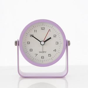 Reloj Despertador Metálico de Diseño Silencioso con Movimiento de Segundero Continuo para Escritorio de Estudiantes, Reloj de Cuarzo Simple, Dropshipping Shopify - Product Image 5