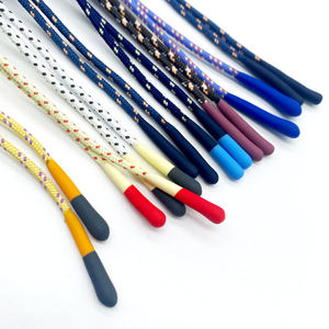 Customized Factory Polyester Hoodie Drawstring Rope Silicone Dipped Ends <b>Cord</b> Sweatpants Shoelaces Coated Technique Various - Product Image 6