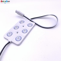 Sin conductor, sin necesidad de fuente de alimentación, 110V, 120V, 220V, 6leds, 4W, 2835, luz trasera de alta potencia, módulo led de CA para letra de canal