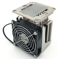 COOLSERVER LGA3647 Carré 4U R92 Radiateur 5 Caloduc Actif CPU COOLSERVER Hôte de Bureau Ventilateur Silencieux TDP 240W