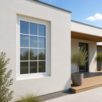 Auvent de fenêtre robuste, durable, fiable, en PVC, résistant à la corrosion, verrouillable, pour cour méditerranéenne et terrasse